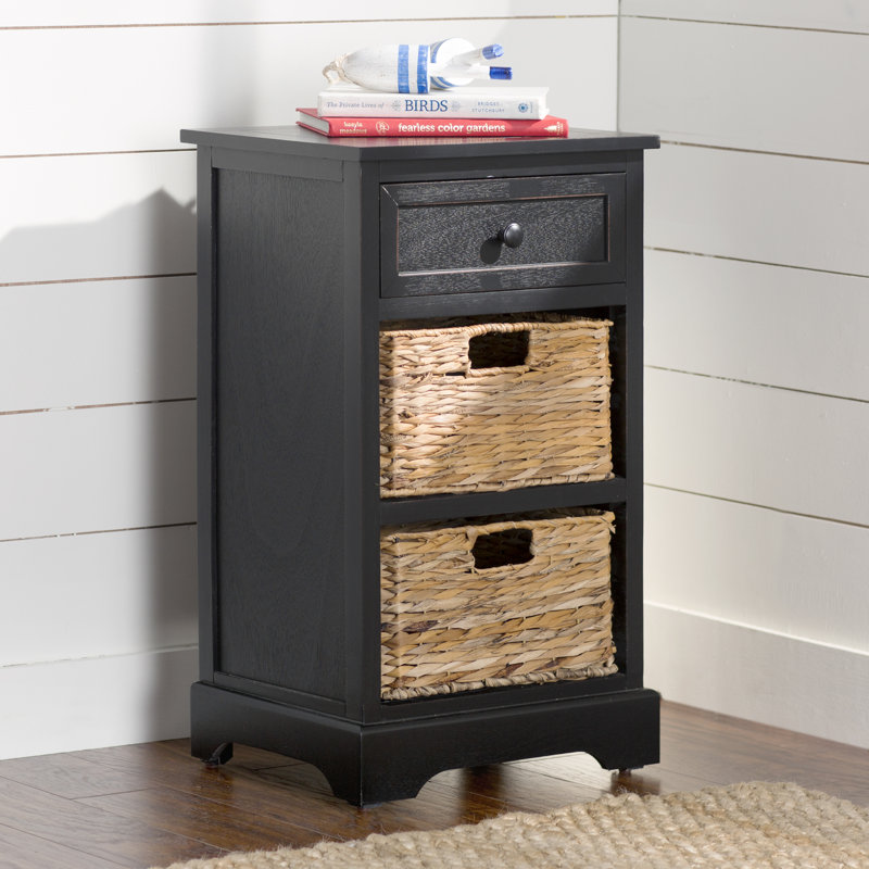Painswick Side Table, Distressed Black