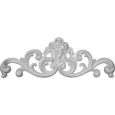 12.5'' H x 35.125'' W x 2.125'' D Urethane Onlay Scroll