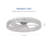 6-Speed Modern Flush Mount Acrylic Ceiling Fan with Dimmable LED & Remote-60142536