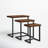 Lonan Solid Wood Top Nesting Tables
