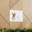 Funny Basset Hound With Flying Ear Print Animal Wall Art-1757106551