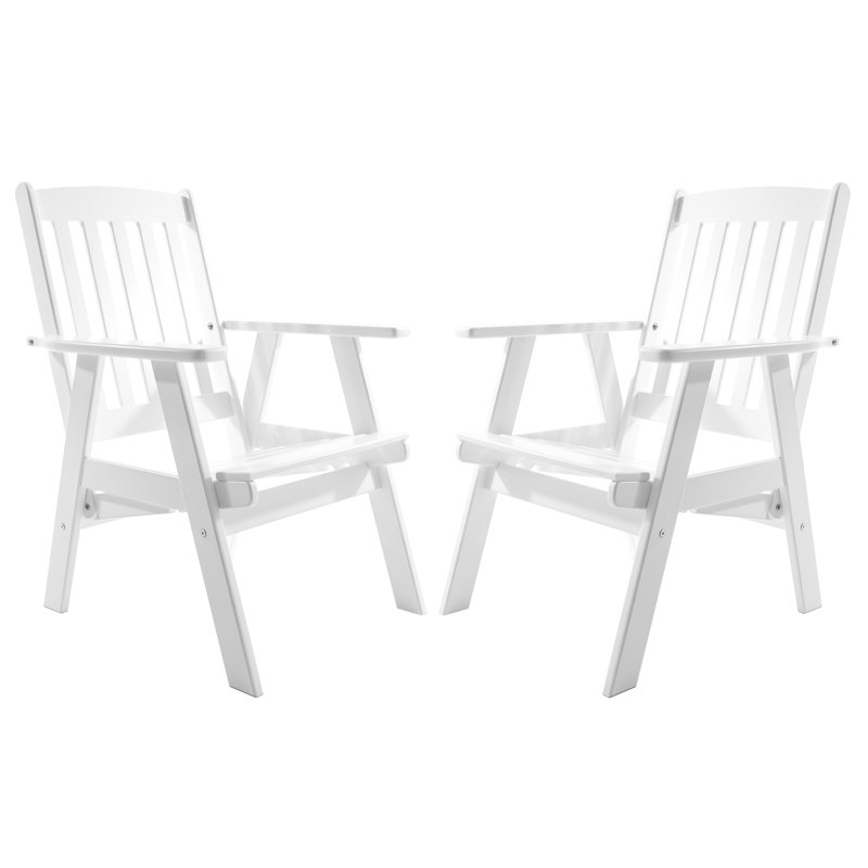 Heckson Patio Dining Armchair, White