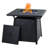 Leonard 4 - Person Patio Dining Set with Square Table , Cushions Included