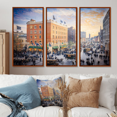 Dublin Fair City II - Dublin Wall Art Living Room Set
