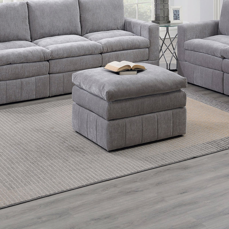 Repose-pieds contemporain 1pc, Gris