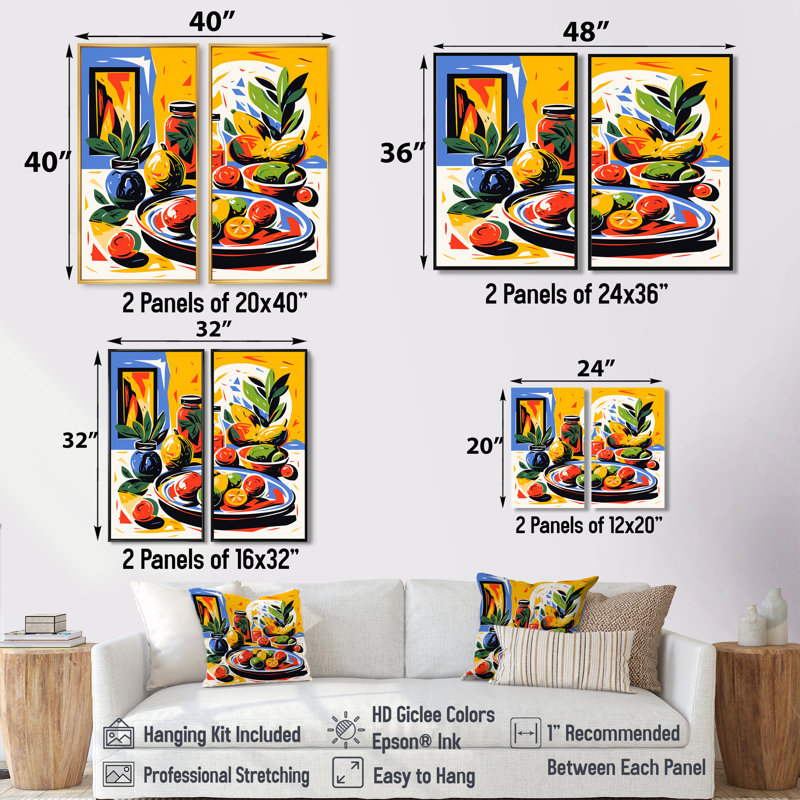 Impression sur toile Guacamole, Impression encadrée flottante, Noir, H 36 po x l 48 po