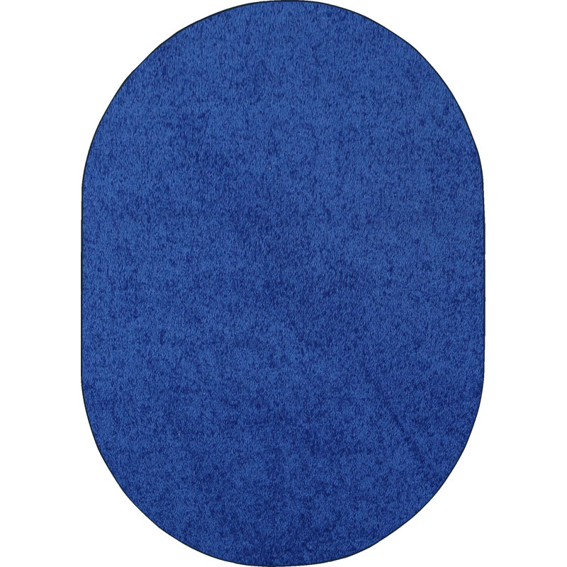 Amair Modern Plush Solid Color Rug - Neon Blue, Pet and Kids Friendly Rug. Rectangle, Area Rugs Great for kids, Pets, Event, Wedding 