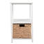 Armoire de rangement Cohen en bois d'acacia à 2 niveaux avec 1 panier en jacinthe d'eau Cohen-130298189-130298193