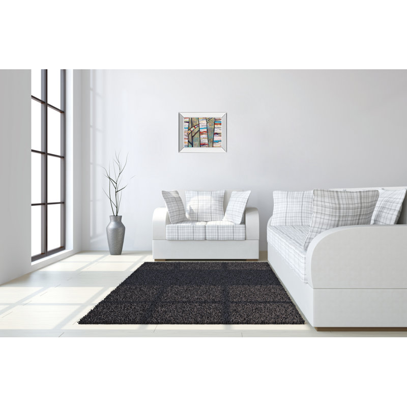 Abstract Layers Wall Art - 22" x 26" - Mirrored Frame