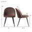 Adebola 43cm H Upholstered Metal Side Chair-633611516