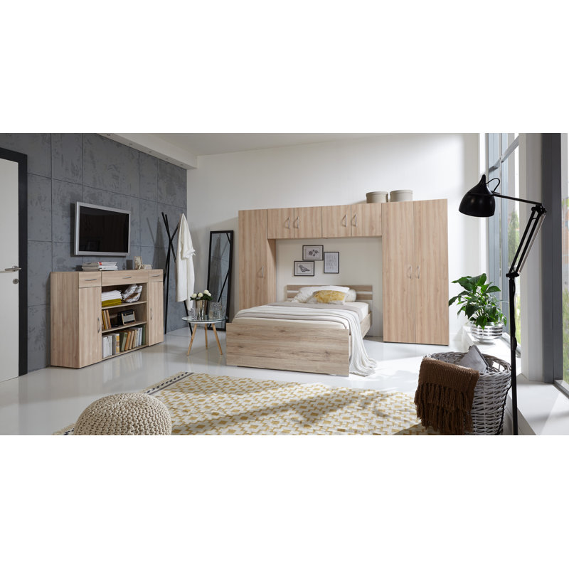 Alboldus Solid Wood 1 - Drawer Chest of Drawers, Oak Sawed Raw, 98cm H x 50cm W x 40cm D