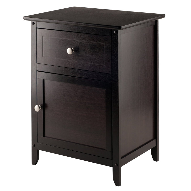 Table de bout avec rangement Walhill, Espresso