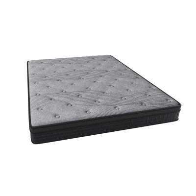 12-inch Firm King Size Mattress, Grey Foam, 560 Pocket Coils For Motion Isolation And Quick Unboxing Assembly