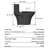 1.1/1.6 GPF Dual Flush One-Piece Toilet, Elongated, Soft Close Seat, ADA 17" Height-119342438