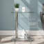 Mikell Glass Top C Table End Table