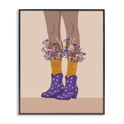 Wildflower Fashion Illustration  Giclee Art by Chen Alyesh