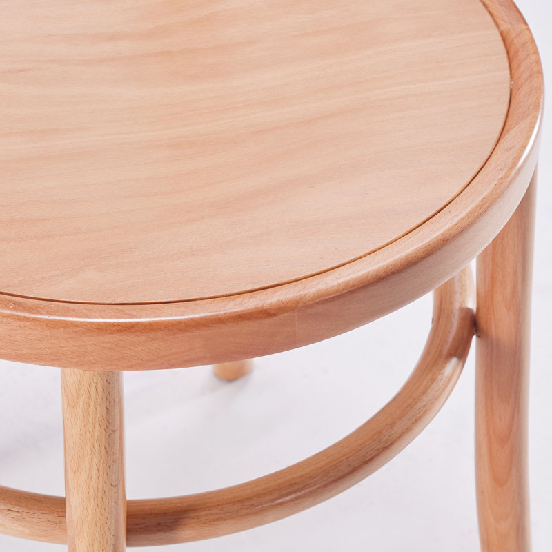 Medieval Solid Wood Side Dining Chairs, Natural