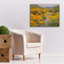 Toile rouge «Golden Explosion» par Christine Debrosky-2073854880