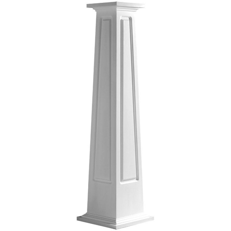 Poteau de lit à panneau surélevé conique carrée classic artisan Endura, H 72 po x l 23,63 po