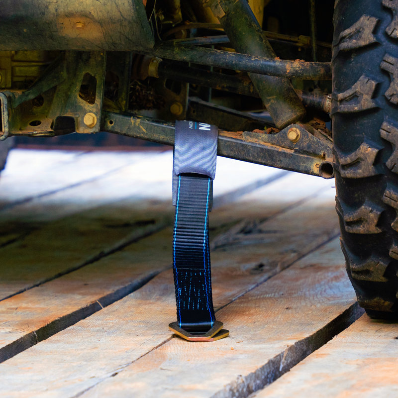 Tie Down 2 in. x 36 in. Black Heavy Duty Axle Strap, 4-Pack Kit - 11125 lbs. Breaking Load Limit