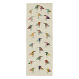 Rug & Kilim’S Suzani-Inspired Kilim Runner, White With Playful Bird Pictorials