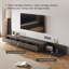 Extendable TV Cabinet with 3 Drawers | Adjustable Width 200-330cm | tv unit in Walnut, Grey & Dark Walnut for 75-100" TVs for Living Room & Bedroom  Modern Minimalist Style-723284314