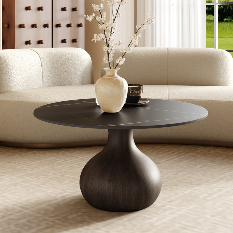 Table basse Gorman, 18.23" H x 39.37" L x 39.37" W, Luxe Black