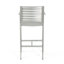 Ensemble de 2 tabourets de bar d'extérieur 29,5 po - Structure en aluminium antirouille argenté, osier durable