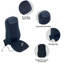 Masseur de dos Shiatsu avec pétrissage et chauffage - bleu foncé