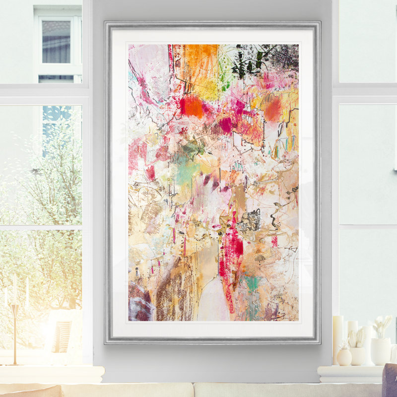 « vertical rouges ii », impression sur toile, H 18,5 po x l 24,5 po x P 1,5 po, Argent