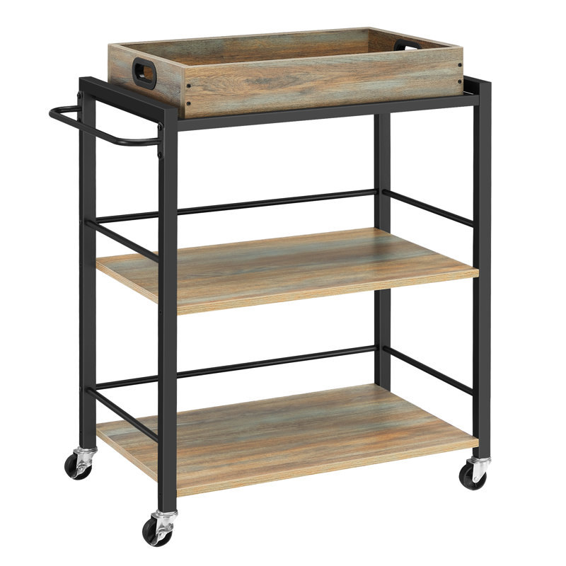 Akyra Kitchen Cart, Natural