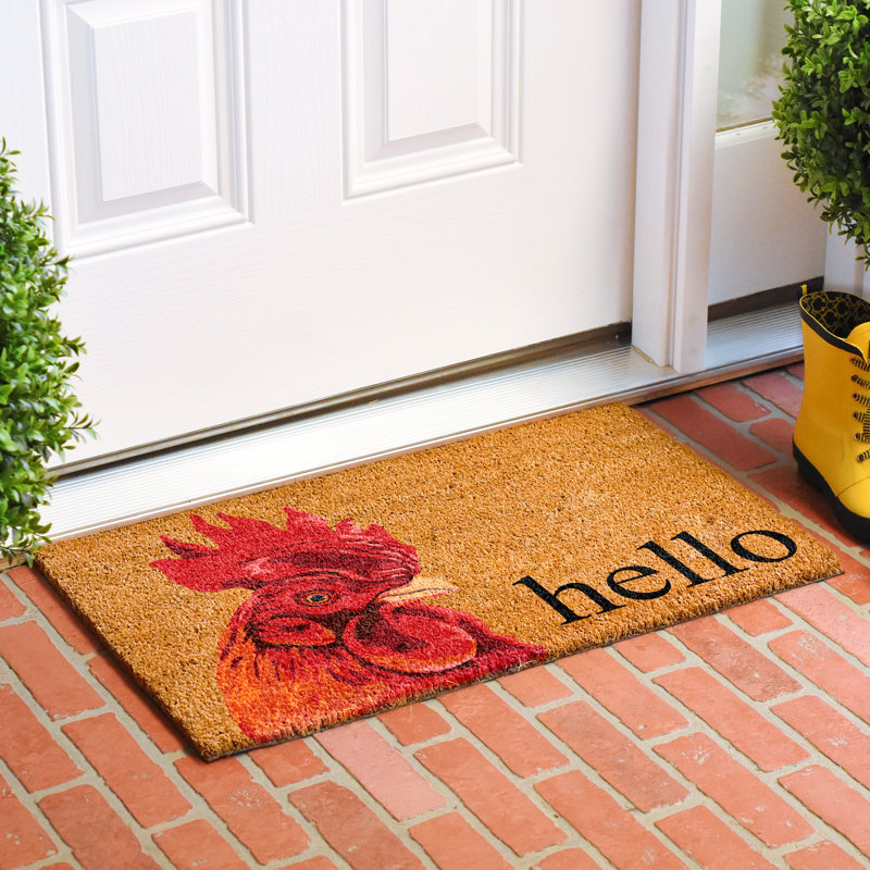 Tapis d'intérieur / extérieur antidérapant Gracie Oaks 29 po x 17 po