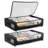Space-Saving Under-Bed Storage Organizers with Clear Lid, Rolling Wheels, and Multi-Purpose Design