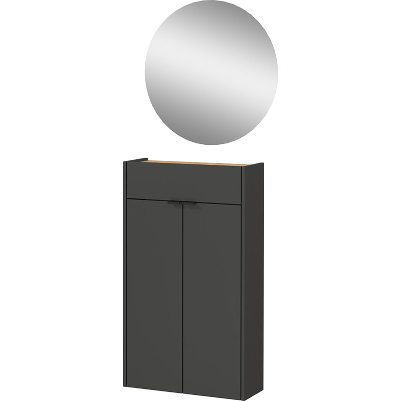 Soza 10 Pair Shoe Storage Cabinet, Graphite