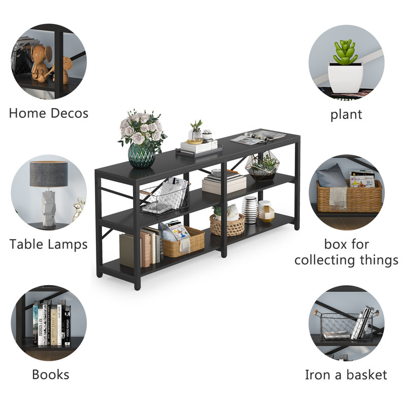 Culler 70.86'' Console Table, Black, Black