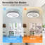 Ceiling Fan with LED Lights-1378381541