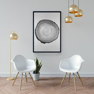 " Grayscale Round Wood Log "