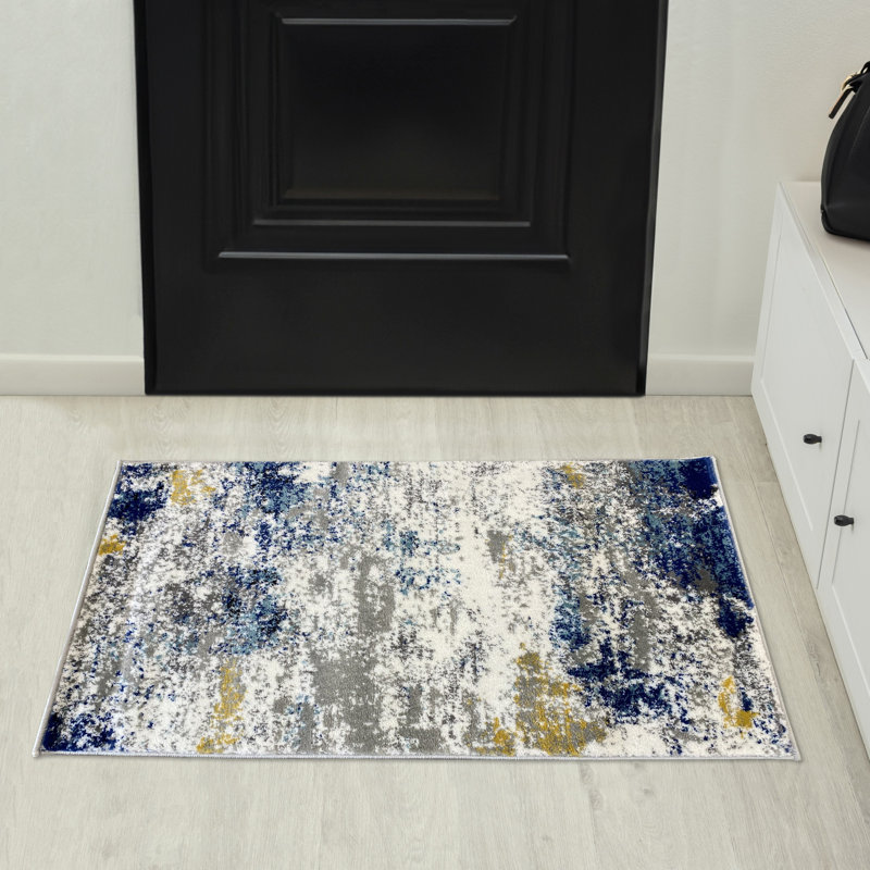 Elkmont Abstract Indoor Rug, Rectangle 2' x 3'