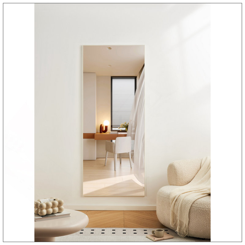 70" X 31" Full Length Mirror Aluminum Alloy Frame, Leaning Or Wall Mounted, High Definition, Shatter-Proof, Ideal For Bedroom, Living Room, Corridor - Modern Home Decor