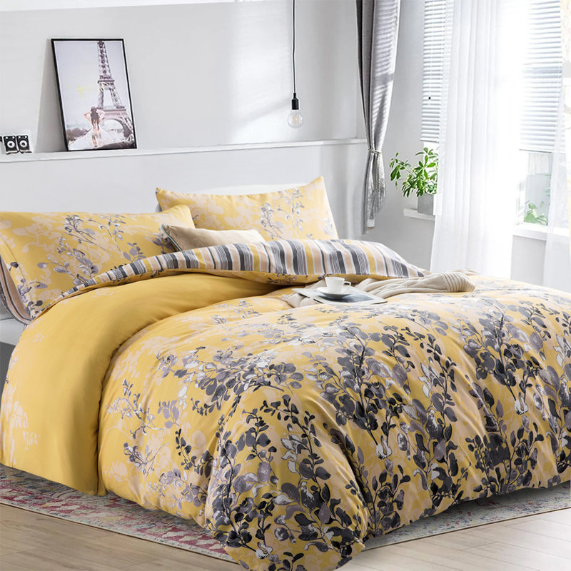 250TC Microfiber Duvet Cover Set With Pillow Cases, Single Duvet Cover Set + 1 Standard Pillowcase