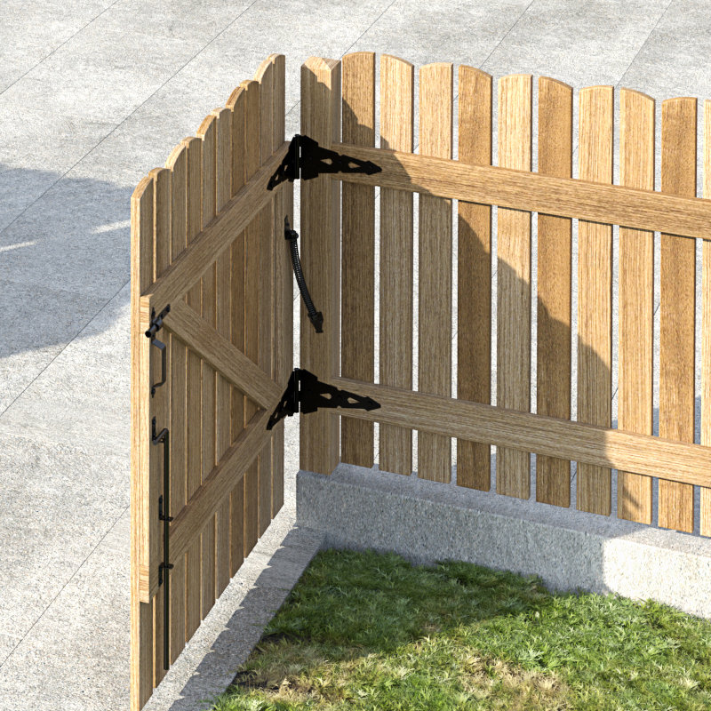 Barrière de clôture en bois Skysen