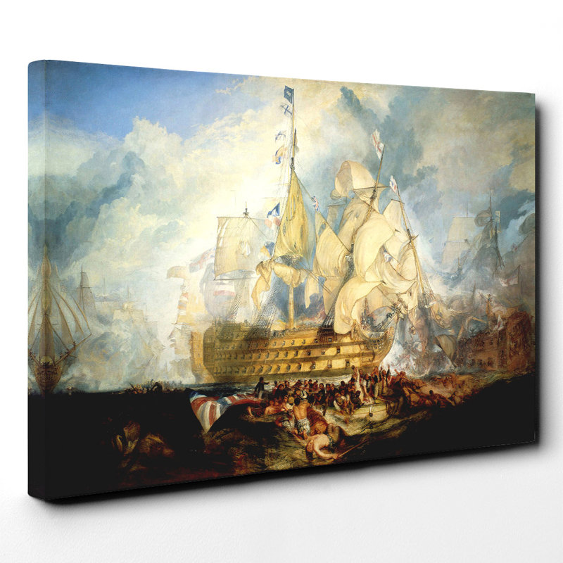 The Battle of Trafalgar by J.M.W. Turner - Wrapped Canvas, 70cm H x 100cm W