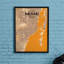 Miami City Map - No Frame Print-381320659