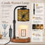 Lampe de bougie chauffe-bougie avec minuterie libellule électrique