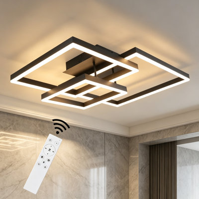 Alienna 3-Light 82cm Dimmable LED Flush Mount