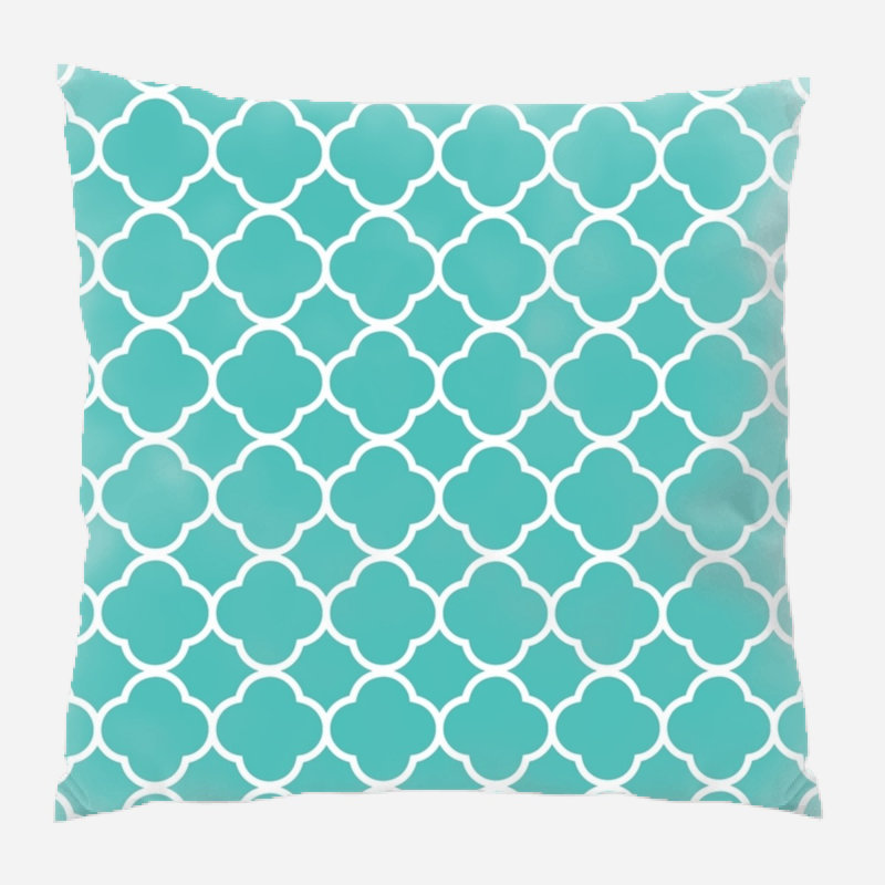 Coussin quadrilobe, Turquoise, Intérieur