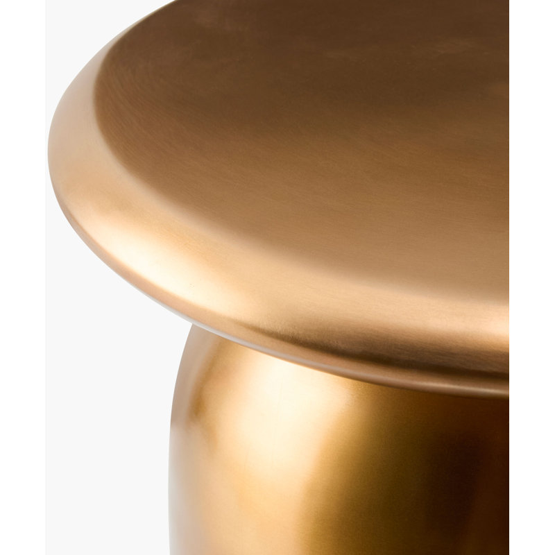 Vesana VSNA-002 20"H X 12"W X 12"D End Table, Gold