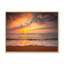 «Sunset over Waves Breaking at the Shore», reproduction sur toile-67236179-67236193