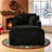  Enn 39.60-Inch Black Corduroy Compression Lounge Chair, Sleeper Chair, Free Assembly -125153874