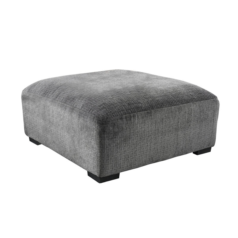 Ruthanne Upholstered Ottoman, Gray